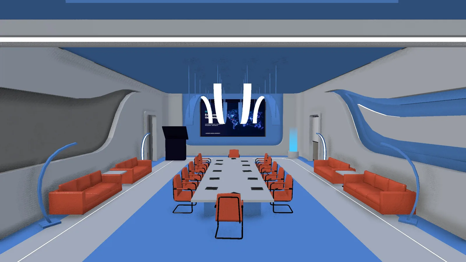 The conference room in the Kashmeta virtual campus